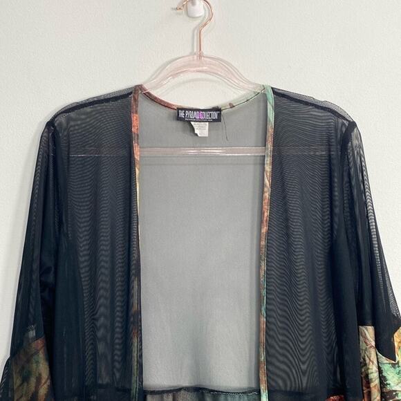 The Pyramid Collection Bohoemian Cardigan Women's Large Black - Picture 2 of 9